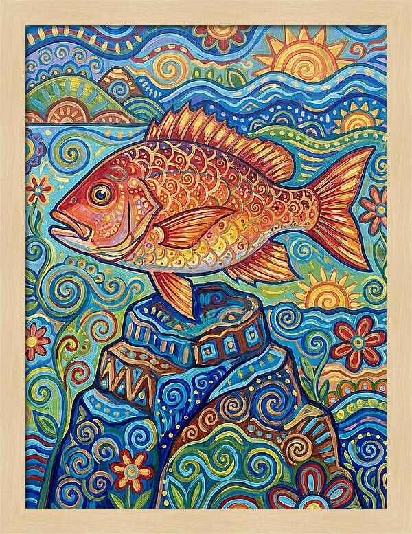 Snapper Folk Art