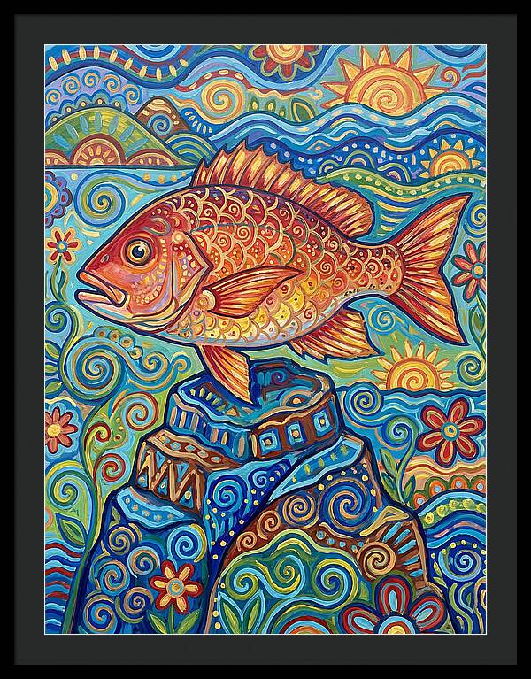 Snapper Folk Art