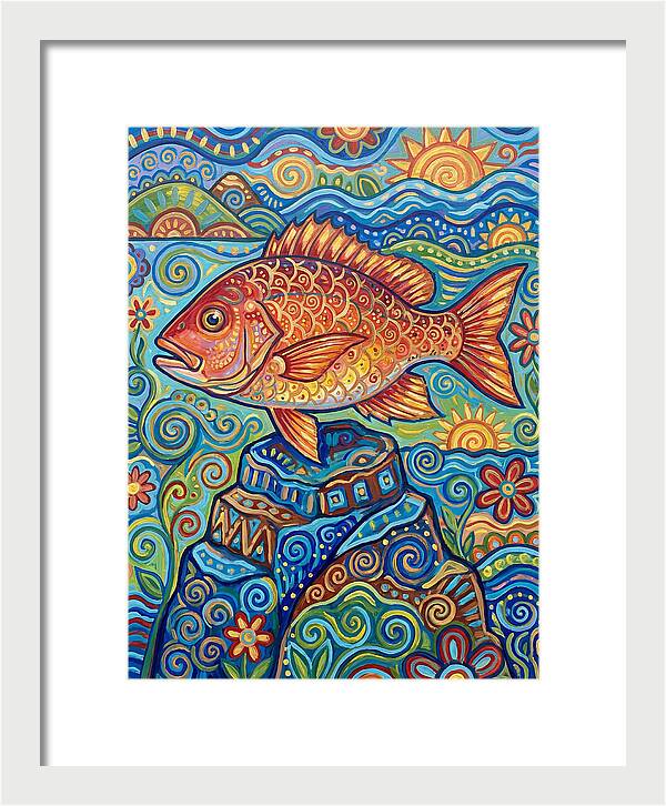 Snapper Folk Art