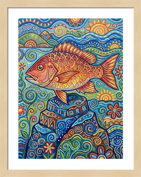 Snapper Folk Art
