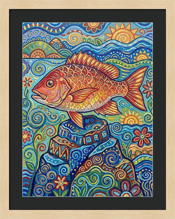 Snapper Folk Art