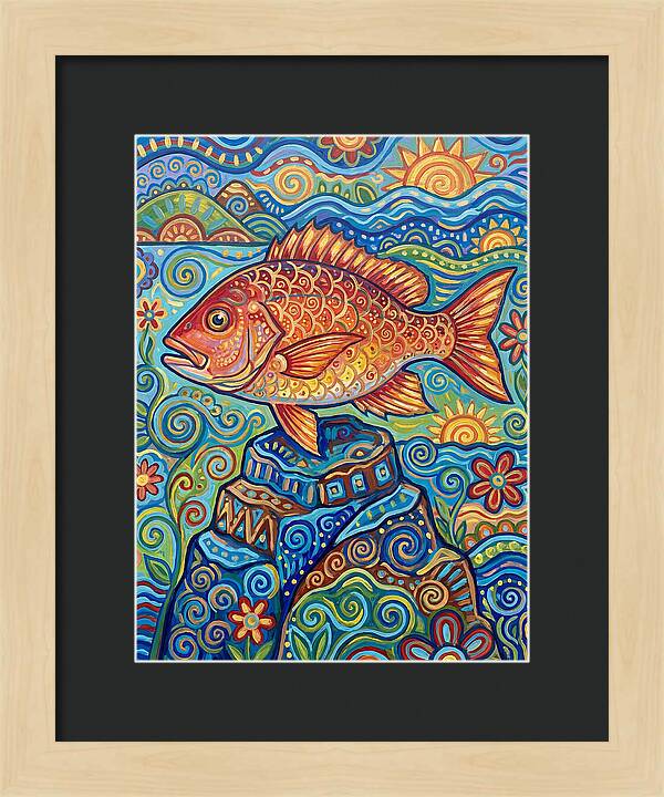 Snapper Folk Art