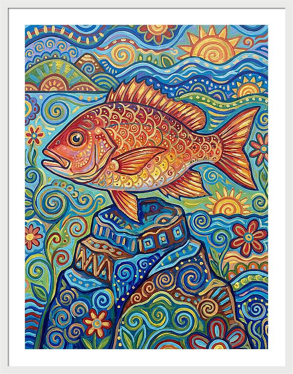 Snapper Folk Art