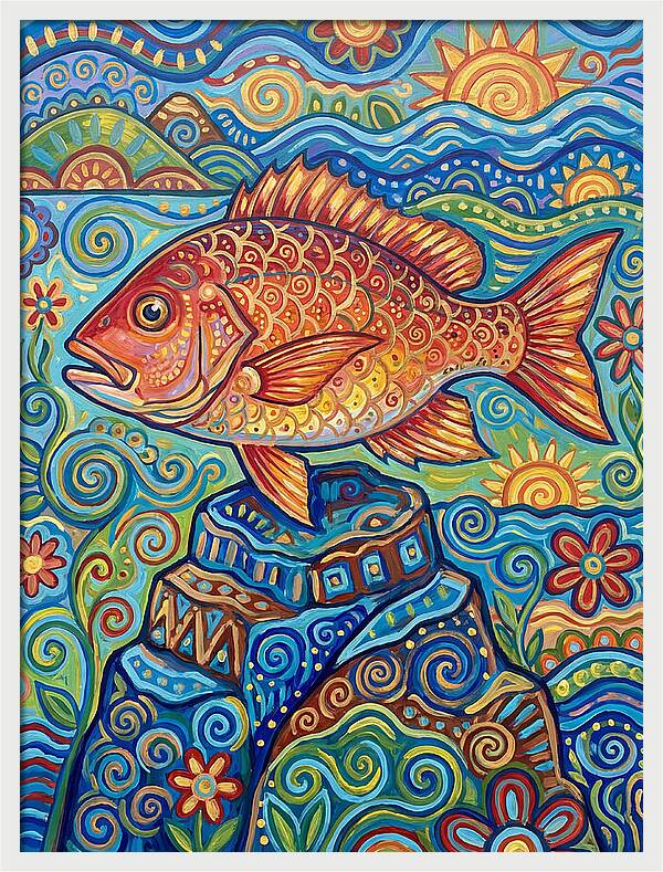 Snapper Folk Art