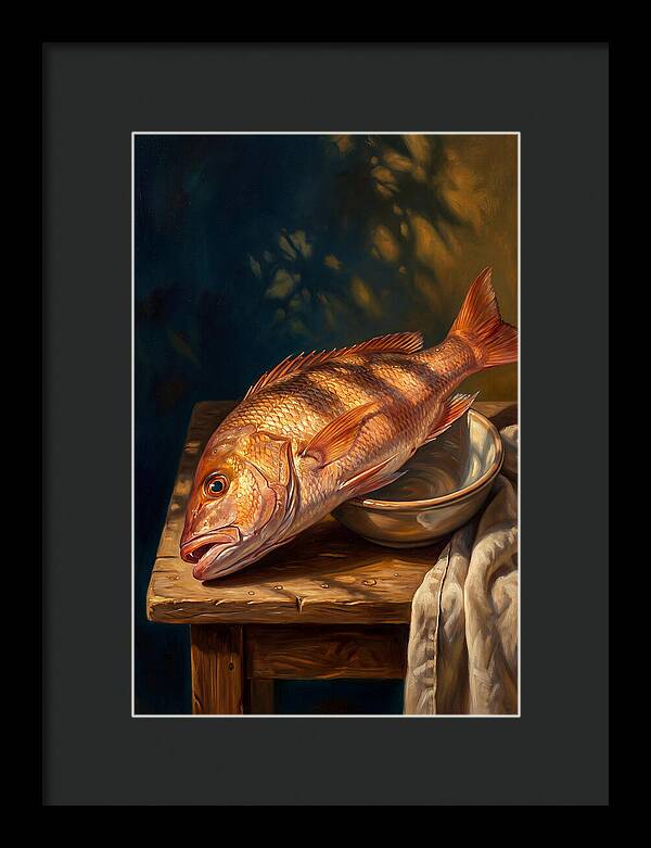 Snapper On A Rustic Table