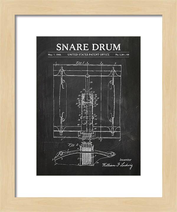 Snare Drum Ludwig Chalkboard Patent Us2261120a