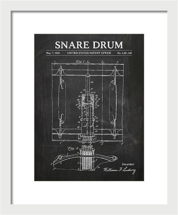 Snare Drum Ludwig Chalkboard Patent Us2261120a