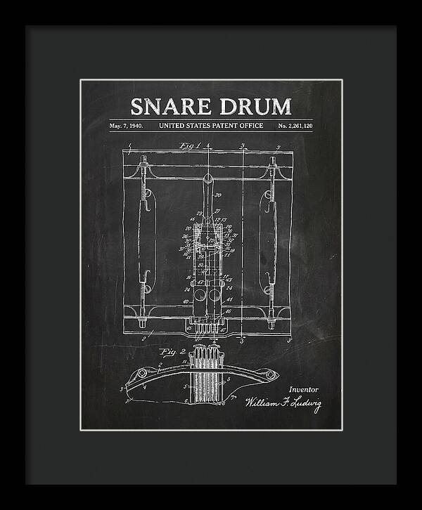 Snare Drum Ludwig Chalkboard Patent Us2261120a