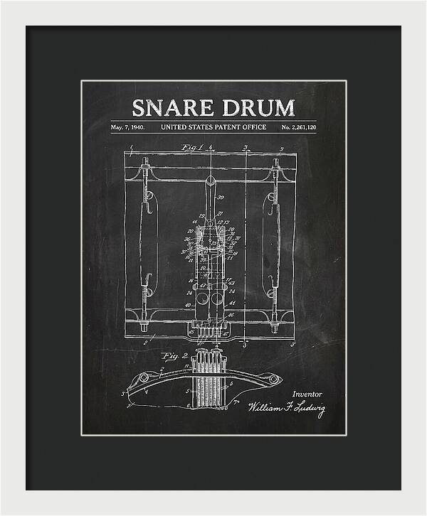 Snare Drum Ludwig Chalkboard Patent Us2261120a