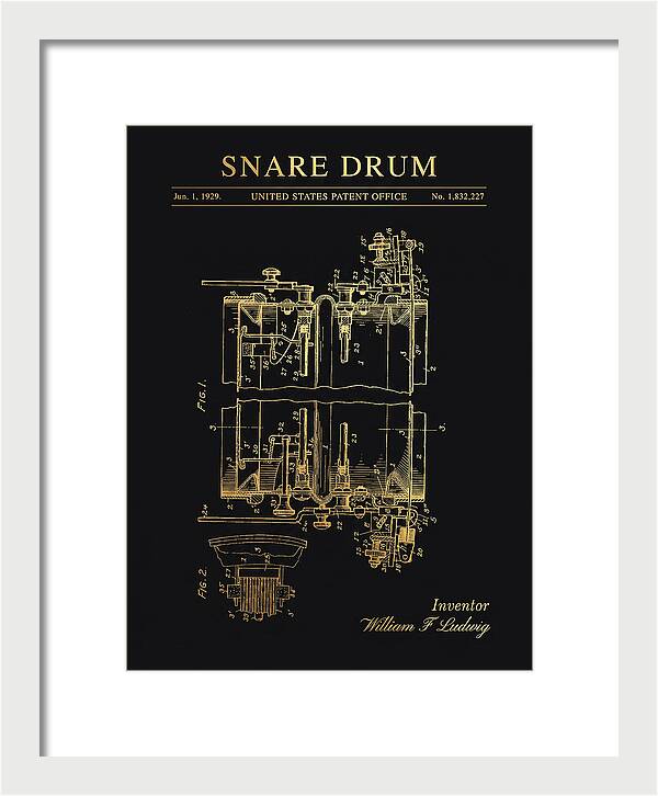 Snare Drum Ludwig Gold Patent Us1832227a