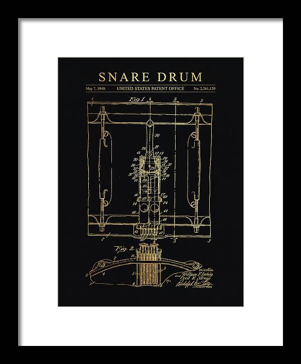 Snare Drum Ludwig Gold Patent Us2261120a
