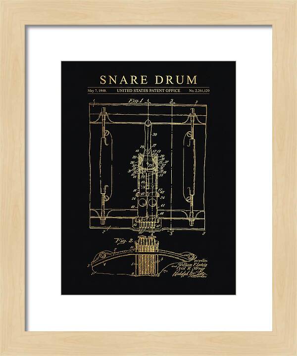 Snare Drum Ludwig Gold Patent Us2261120a