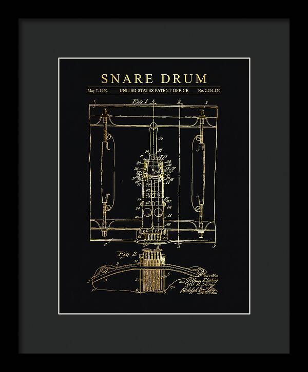 Snare Drum Ludwig Gold Patent Us2261120a