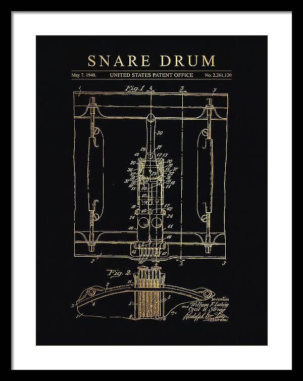 Snare Drum Ludwig Gold Patent Us2261120a