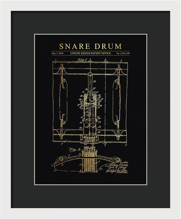 Snare Drum Ludwig Gold Patent Us2261120a