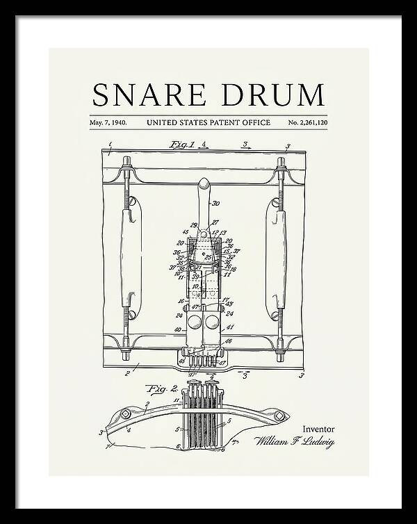 Snare Drum Ludwig Minimalist Patent Us2261120a