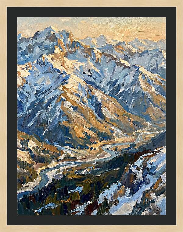 Snow Capped Mountain Majesty