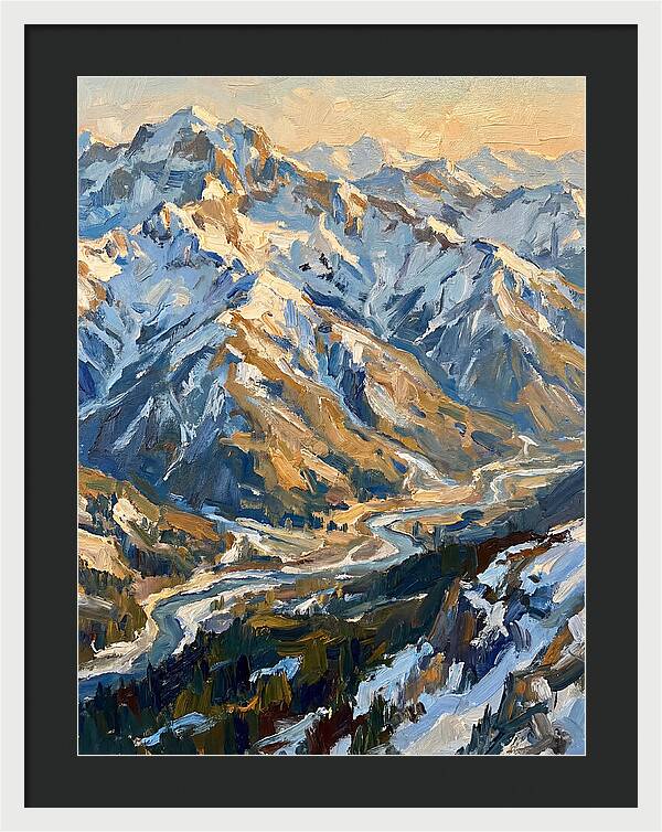 Snow Capped Mountain Majesty