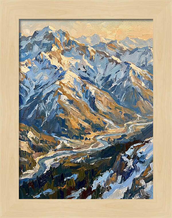 Snow Capped Mountain Majesty