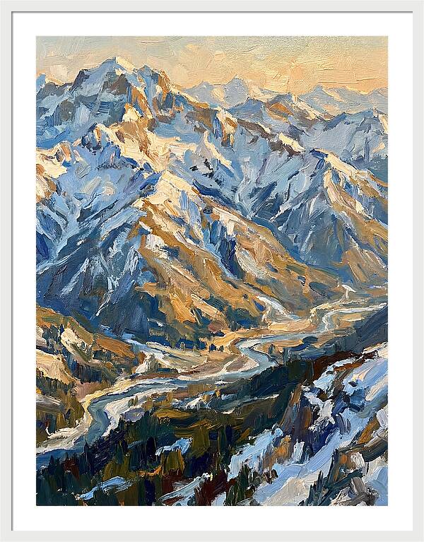 Snow Capped Mountain Majesty