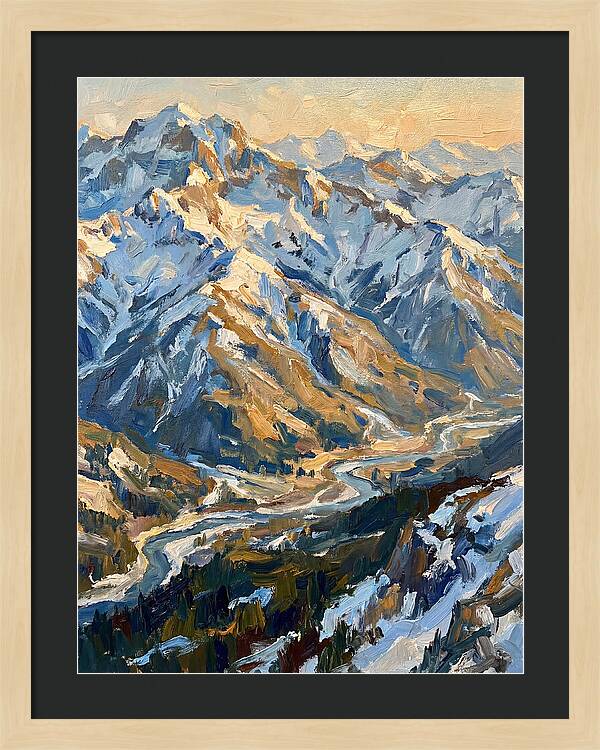 Snow Capped Mountain Majesty