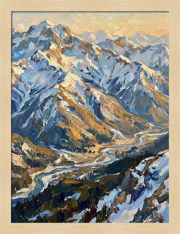 Snow Capped Mountain Majesty