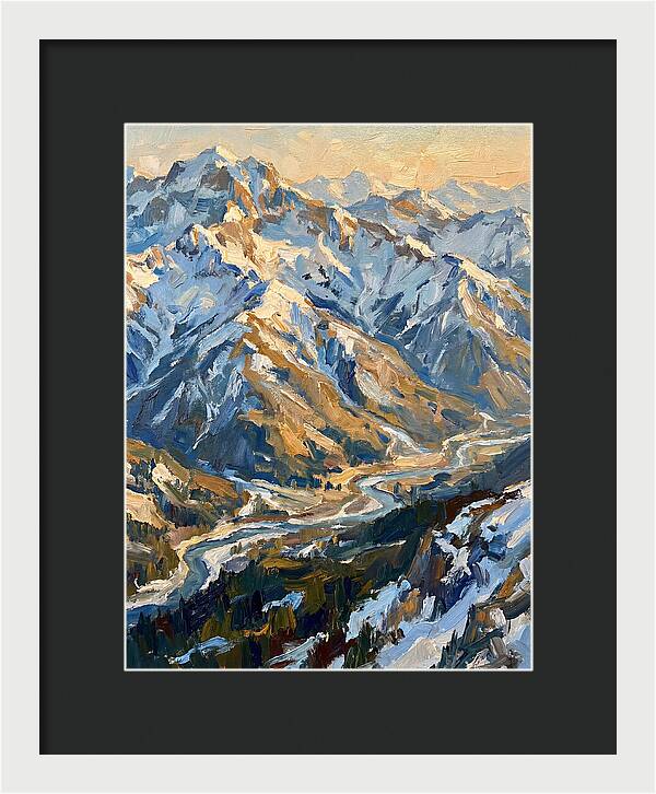 Snow Capped Mountain Majesty
