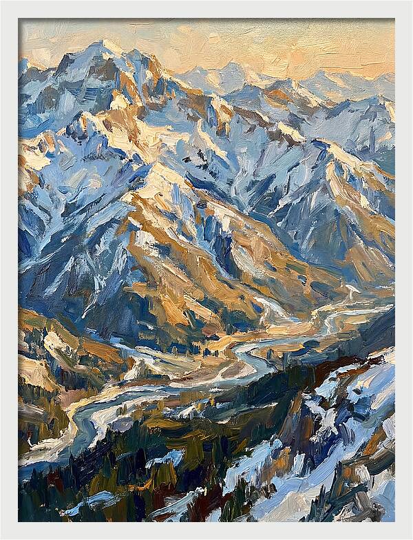 Snow Capped Mountain Majesty