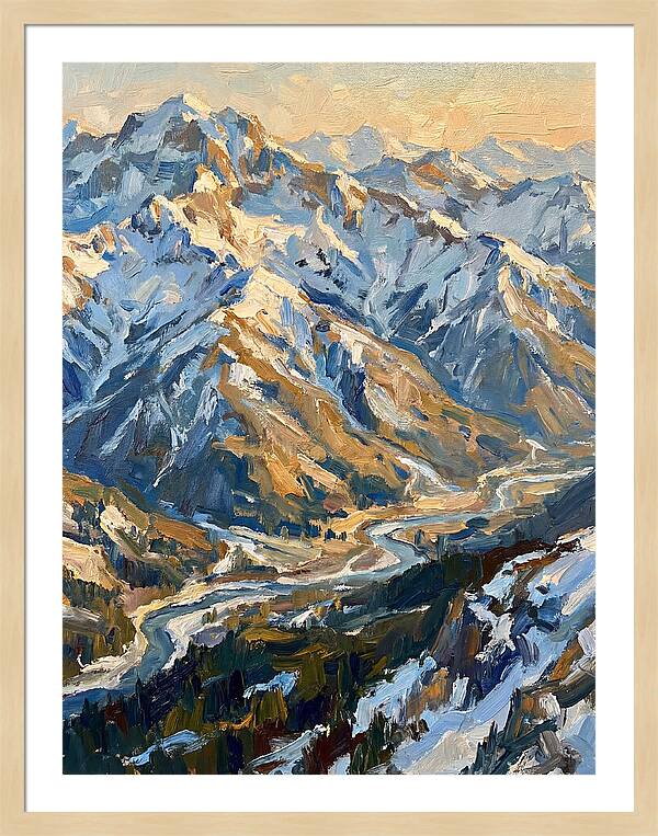 Snow Capped Mountain Majesty