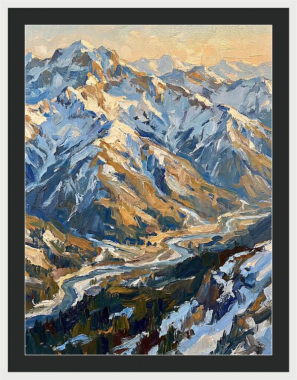 Snow Capped Mountain Majesty
