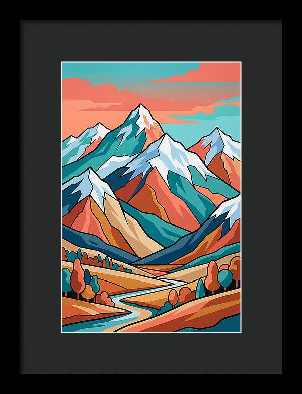 Snow Capped Mountain Serenity