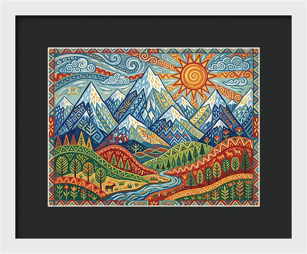Snow Capped Mountains Landscape