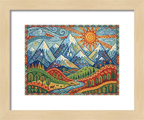 Snow Capped Mountains Landscape