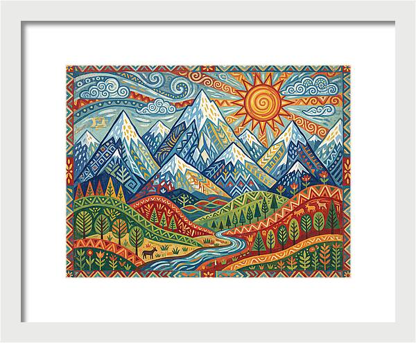 Snow Capped Mountains Landscape