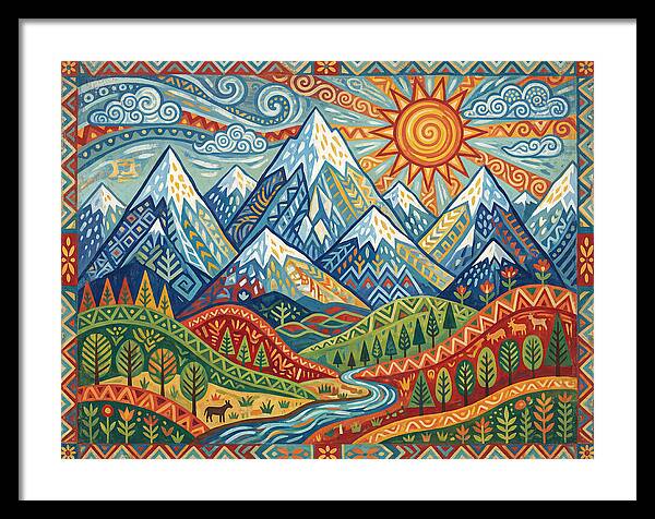 Snow Capped Mountains Landscape
