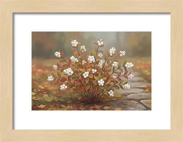 Snowberry Bush In Autumn