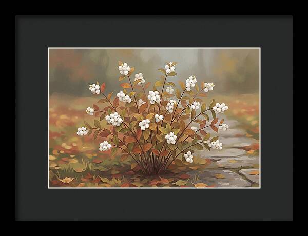 Snowberry Bush In Autumn