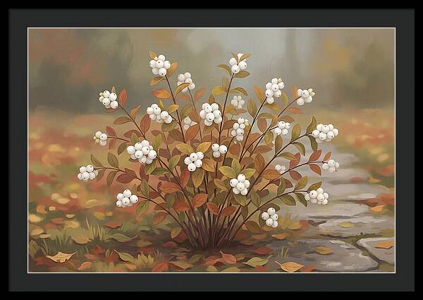 Snowberry Bush In Autumn