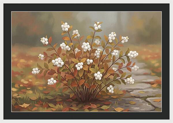 Snowberry Bush In Autumn