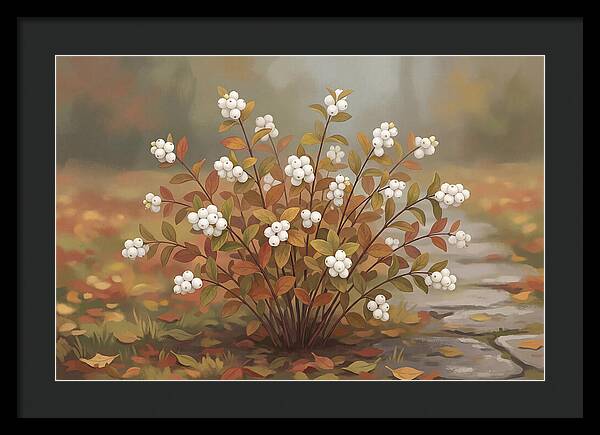 Snowberry Bush In Autumn