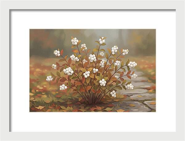 Snowberry Bush In Autumn