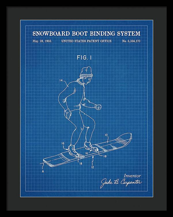 Snowboard Boot Binding System Burton Blueprint Patent Us5356170a
