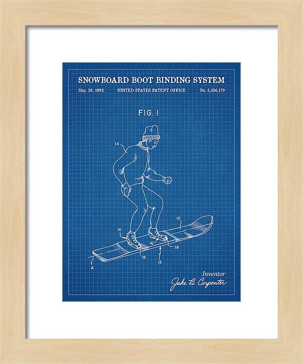 Snowboard Boot Binding System Burton Blueprint Patent Us5356170a