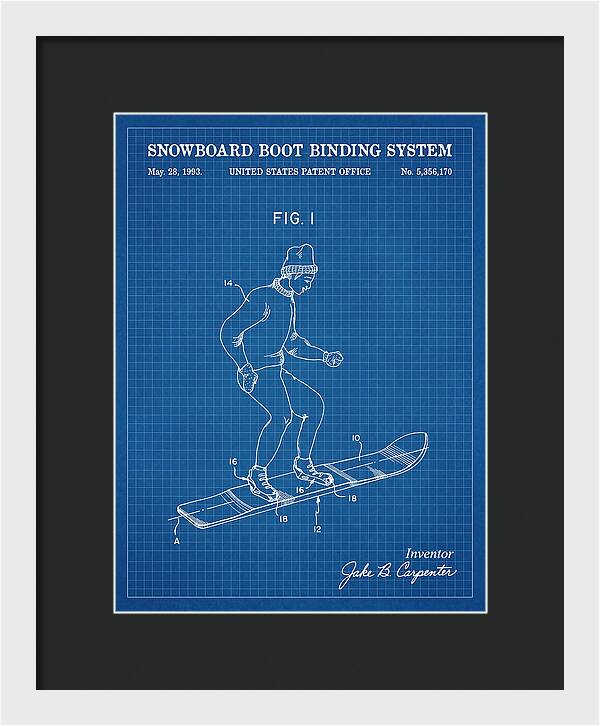 Snowboard Boot Binding System Burton Blueprint Patent Us5356170a