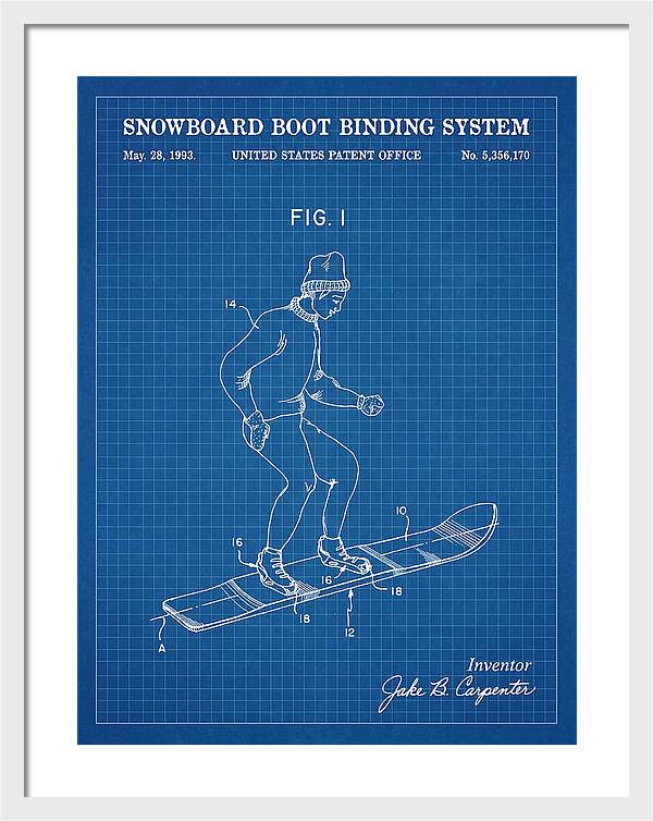 Snowboard Boot Binding System Burton Blueprint Patent Us5356170a