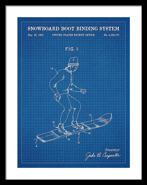 Snowboard Boot Binding System Burton Blueprint Patent Us5356170a