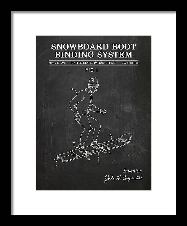 Snowboard Boot Binding System Burton Chalkboard Patent Us5356170a