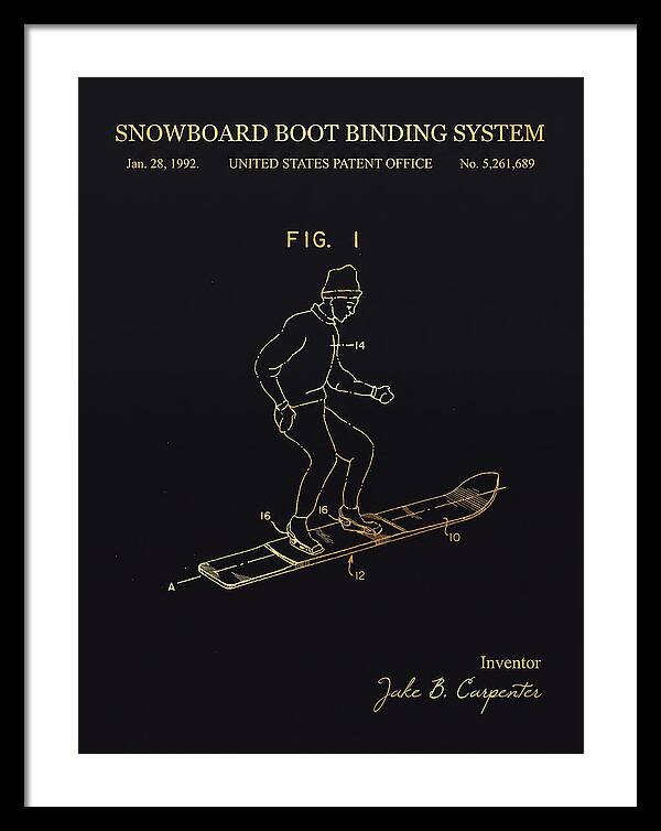 Snowboard Boot Binding System Burton Gold Patent Us5261689a