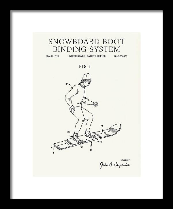 Snowboard Boot Binding System Burton Minimalist Patent Us5356170a