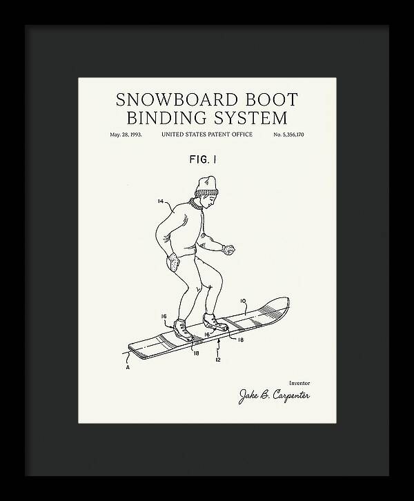 Snowboard Boot Binding System Burton Minimalist Patent Us5356170a
